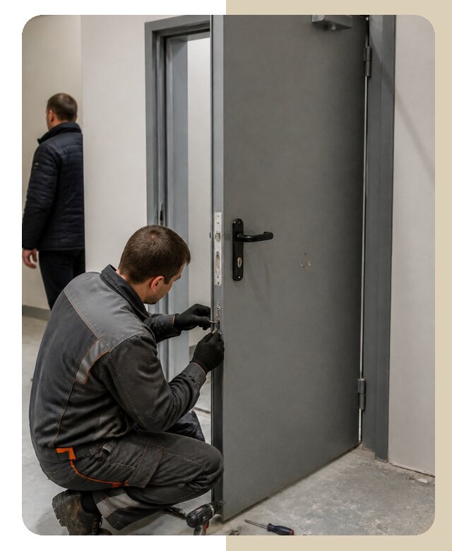 Ремонт противопожарной двери в Челябинске по цене 6703 р. | Дверной